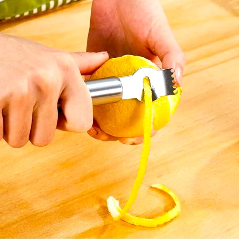 Oneida Stainless 18/8 Steel 2 in 1 Zester, Shredder, Twist Making Tool. - Picture 2 of 8